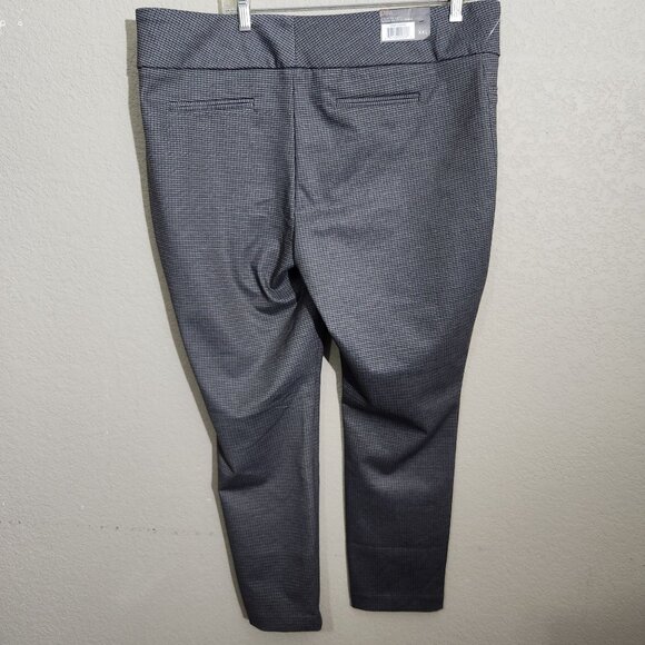 Dalia Pants Womens XXL Houndstooth Narrow Leg Stretch Dress Pants New Preppy - Picture 4 of 13